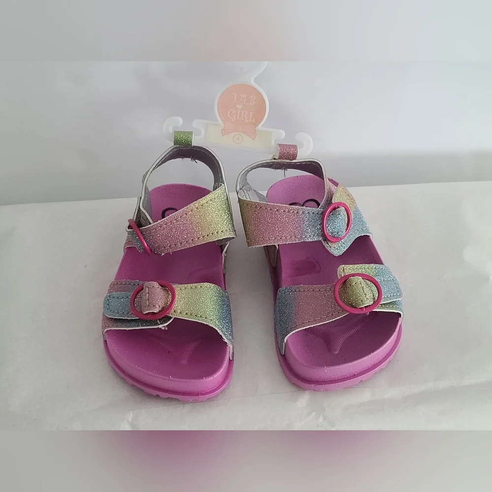 Baby Girl 143 Girls Rainbow Multicolor Sandals Size 4